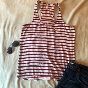 LAST CHANCE. Red stripped tank top